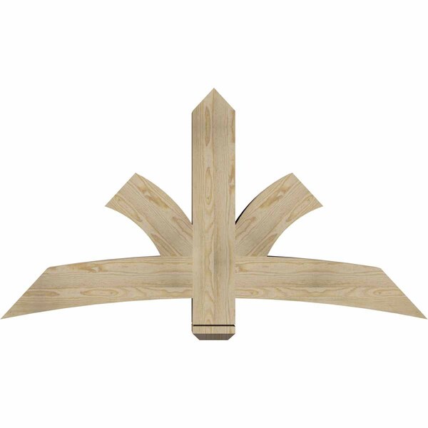 Ekena Millwork Davenport Rough Sawn Timber Gable Bracket, Douglas Fir, 60"W x 32"H x 6"D x 6"F, 13/12 Pitch GBW060X32X0606DAV00RDF - main